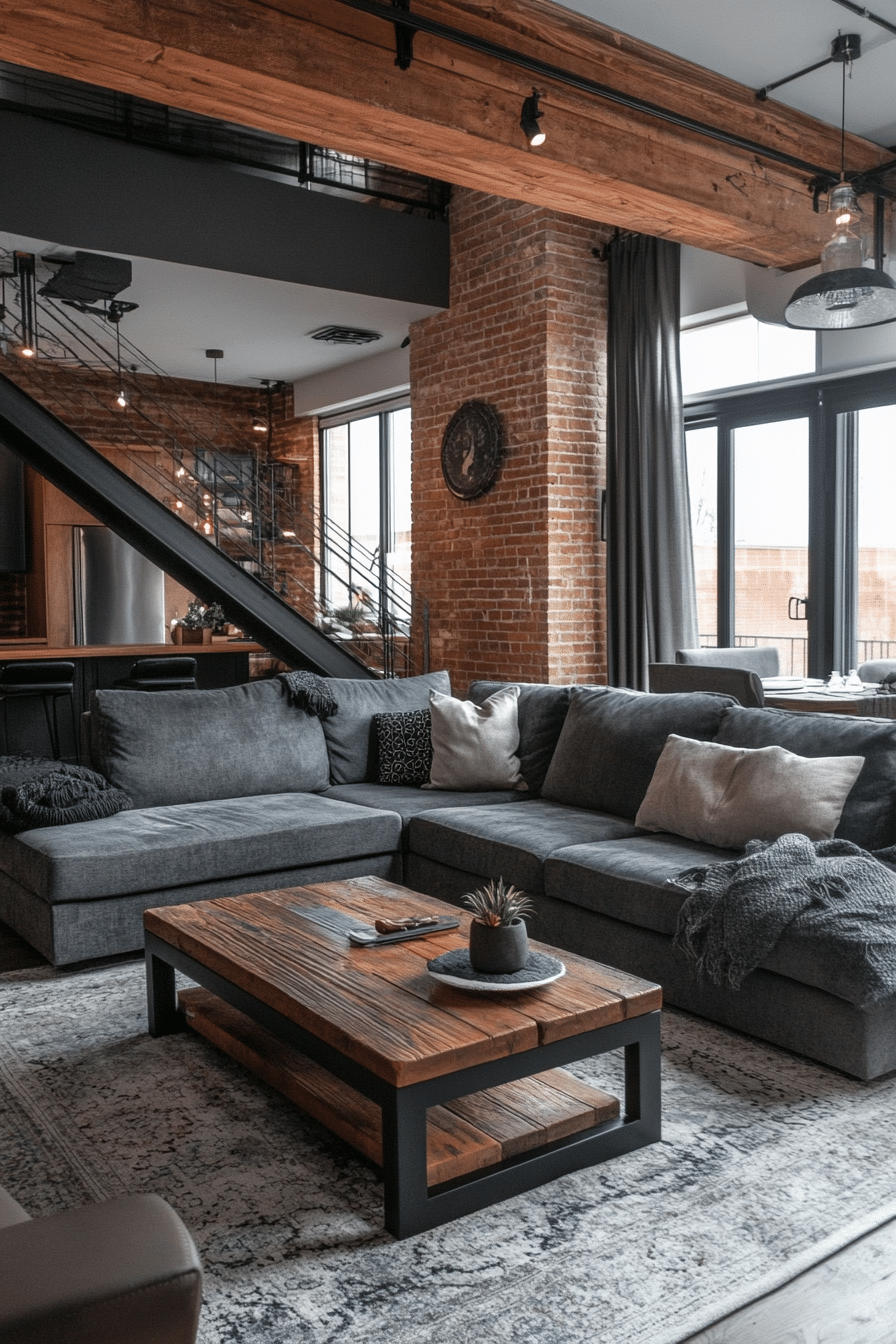 3. Industrial Graphite (Gray Living Room Ideas) - Gray Living Room Ideas