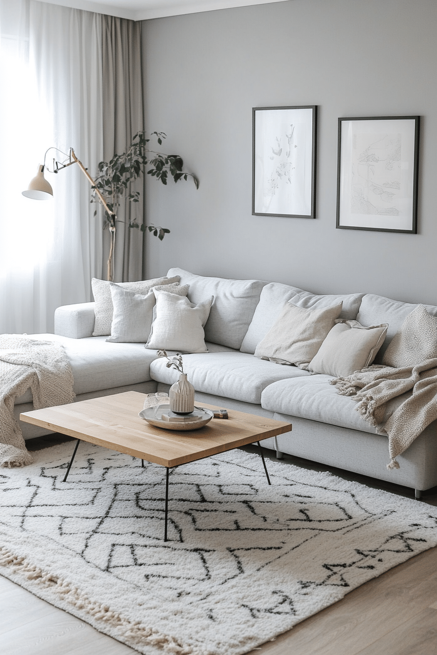 9. Misty Modernism (Gray Living Room Ideas) - Gray Living Room Ideas