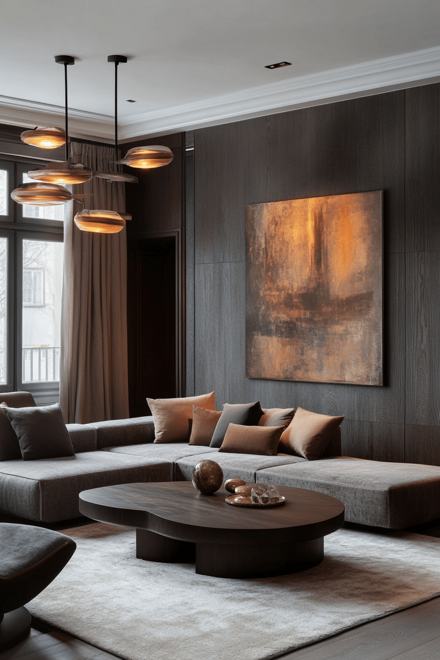 27. Shadowy Luxe (Gray Living Room Ideas) - Gray Living Room Ideas