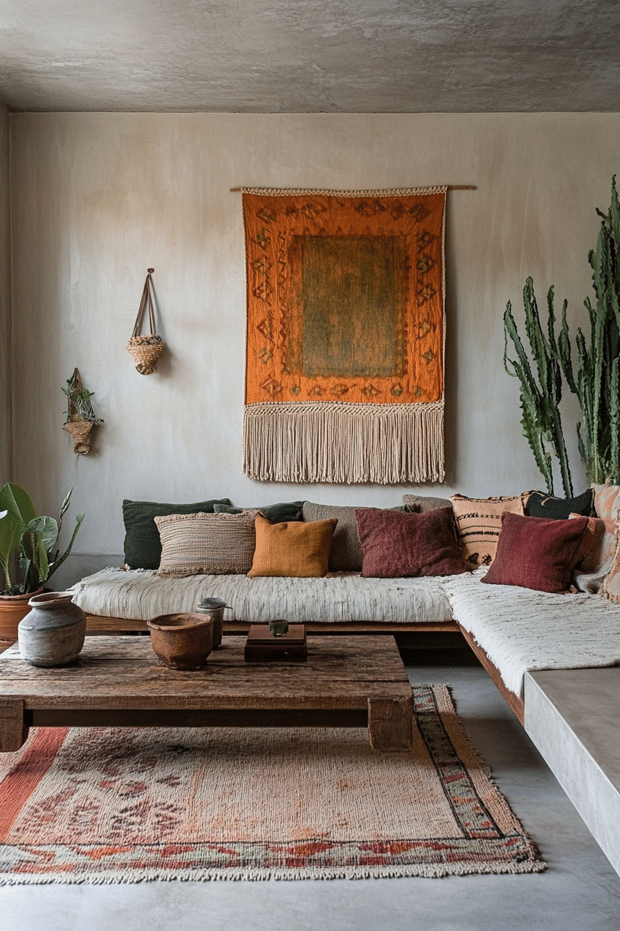 11. Bohemian Tranquility (Modern Small Living Room Ideas) - Modern Small Living Room Ideas
