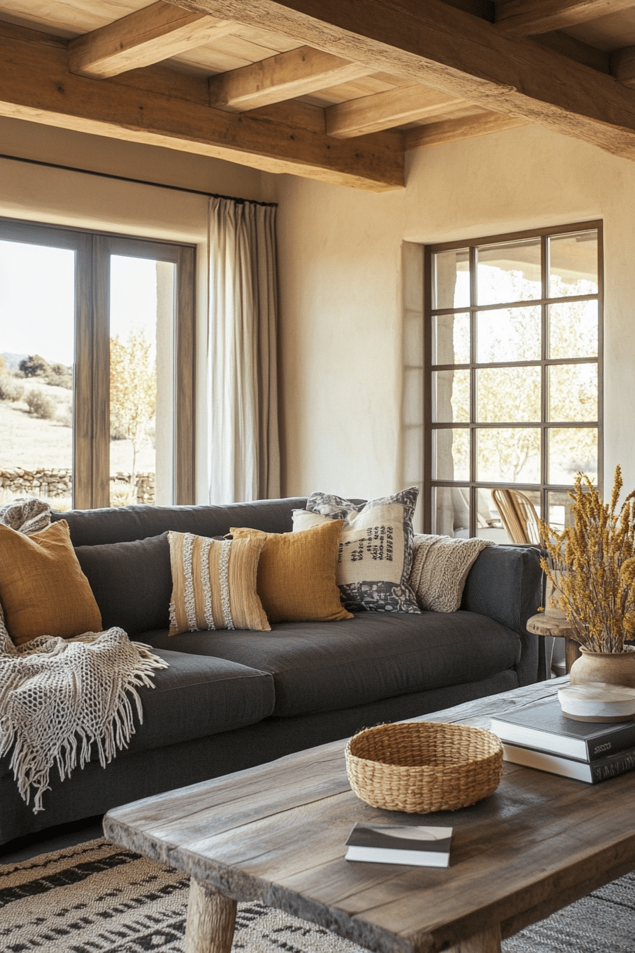 5. Scandinavian Simplicity (Charcoal Sofa Living Room Ideas) - Charcoal Sofa Living Room Ideas