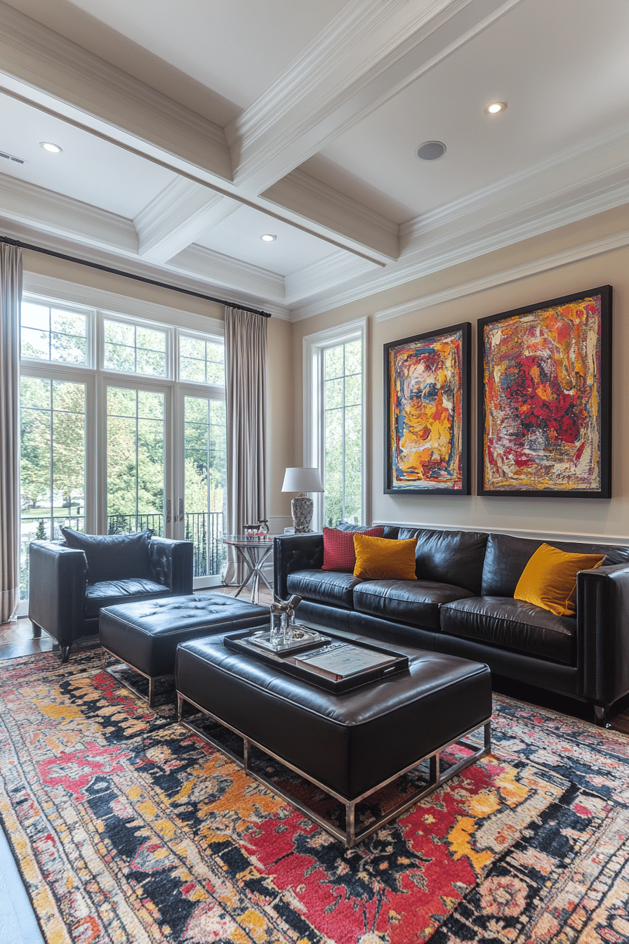 23. Artistic Eclectic Mix (Charcoal Sofa Living Room Ideas) - Charcoal Sofa Living Room Ideas
