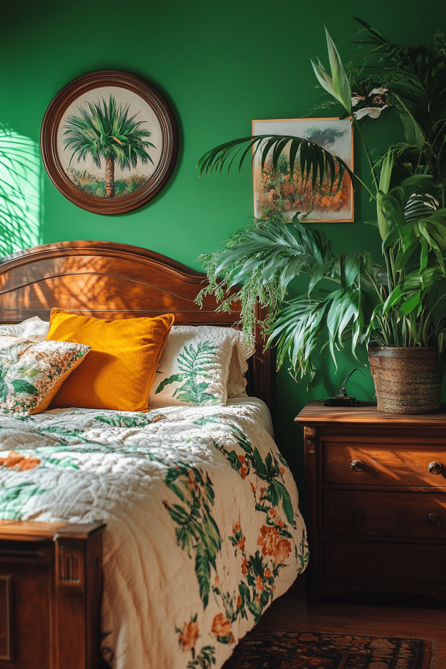2. Tropical Oasis (Bedroom Ideas With Plants) - Bedroom Ideas With Plants