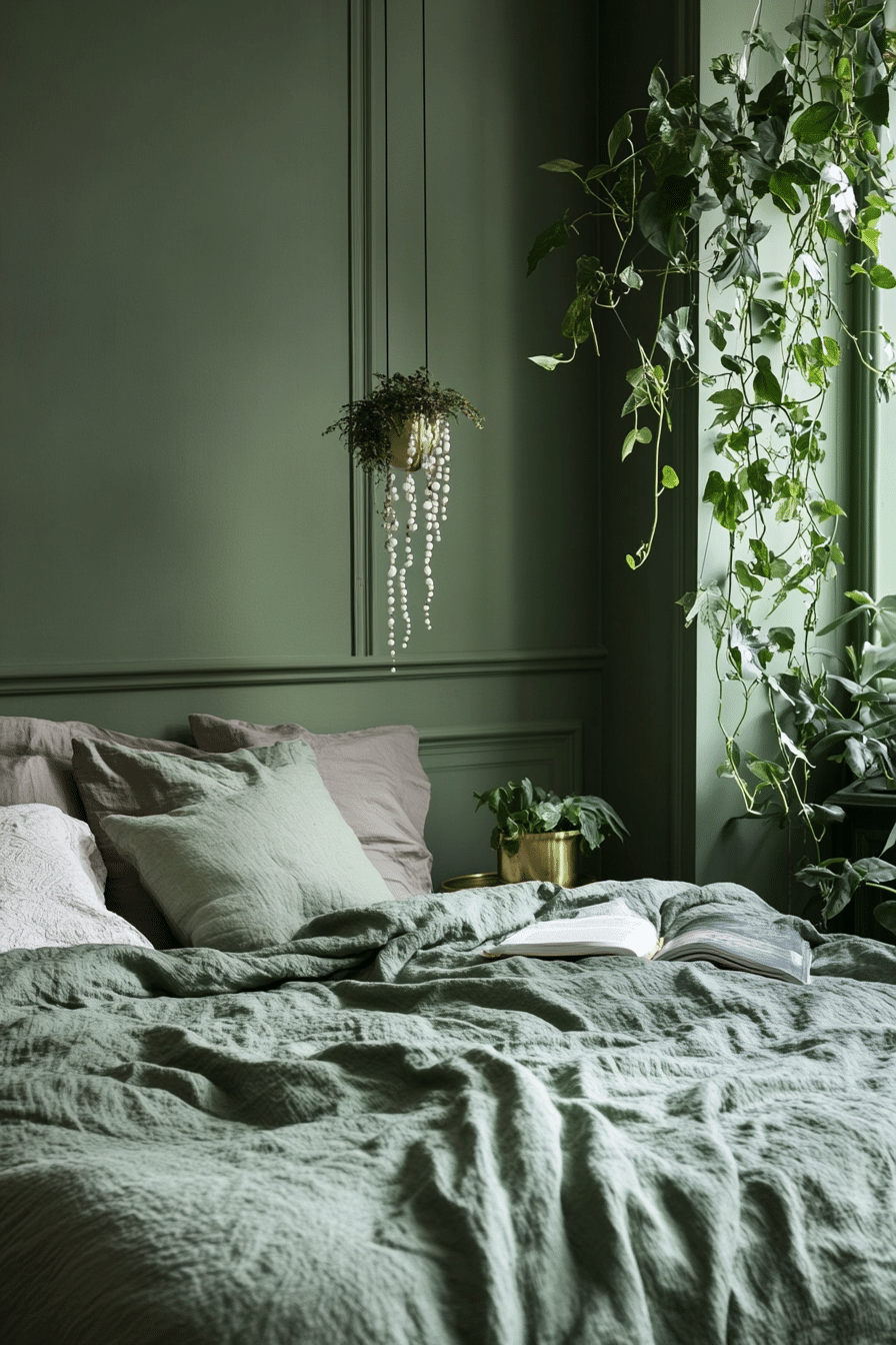 8. Earthy Elegance (Bedroom Ideas With Plants) - Bedroom Ideas With Plants