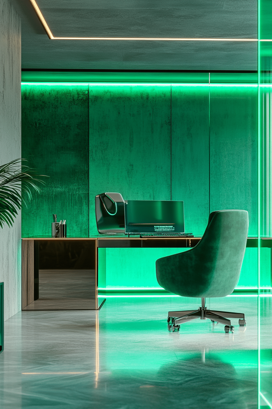 20. Smart Tech Emerald Hub (Emerald Green Office Ideas) - Emerald Green Office Ideas