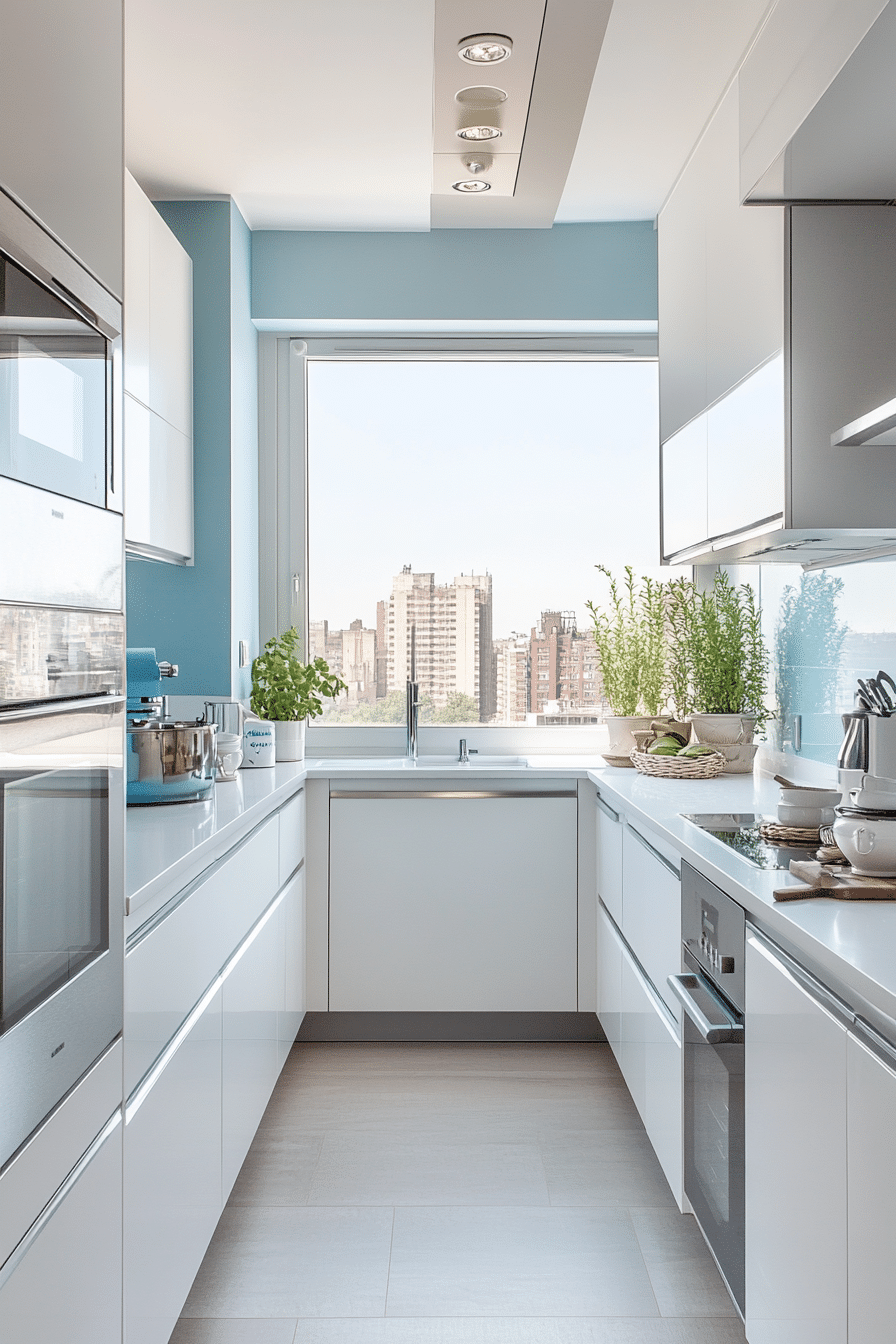 4. Scandinavian Simplicity (Narrow Kitchen Ideas) - Narrow Kitchen Ideas