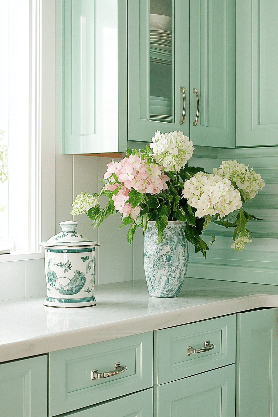 5. Coastal Breeze (Narrow Kitchen Ideas) - Narrow Kitchen Ideas