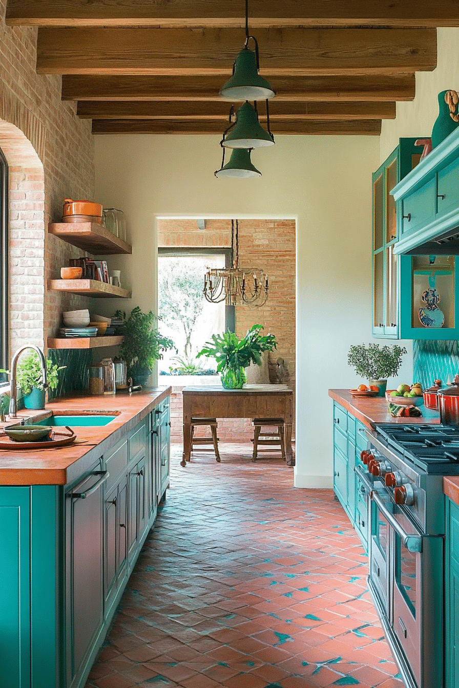 10. Eclectic Expression (Narrow Kitchen Ideas) - Narrow Kitchen Ideas