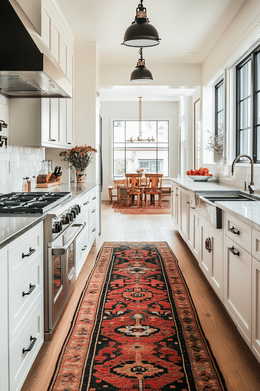 12. Art Deco Elegance (Narrow Kitchen Ideas) - Narrow Kitchen Ideas