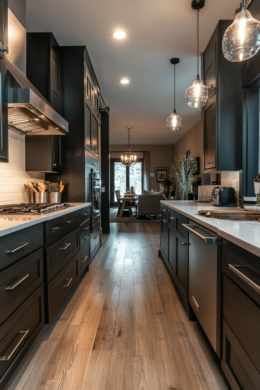 22. Sleek & Subtle (Narrow Kitchen Ideas) - Narrow Kitchen Ideas