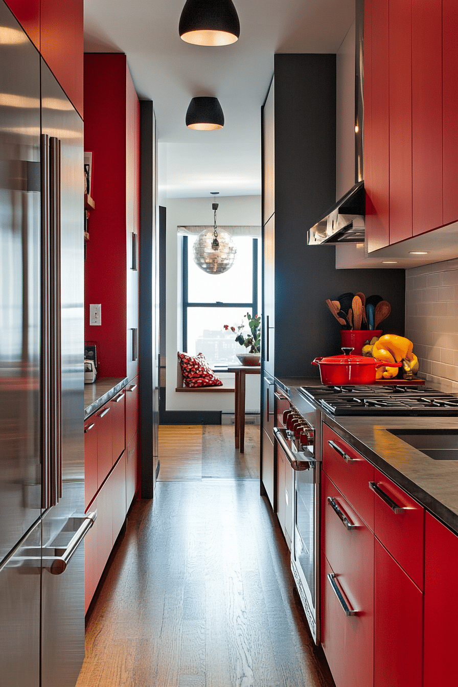 24. Vibrant Verve (Narrow Kitchen Ideas) - Narrow Kitchen Ideas
