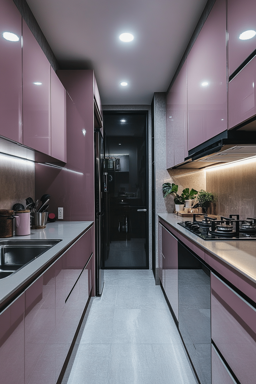 26. Dynamic Dusk (Narrow Kitchen Ideas) - Narrow Kitchen Ideas