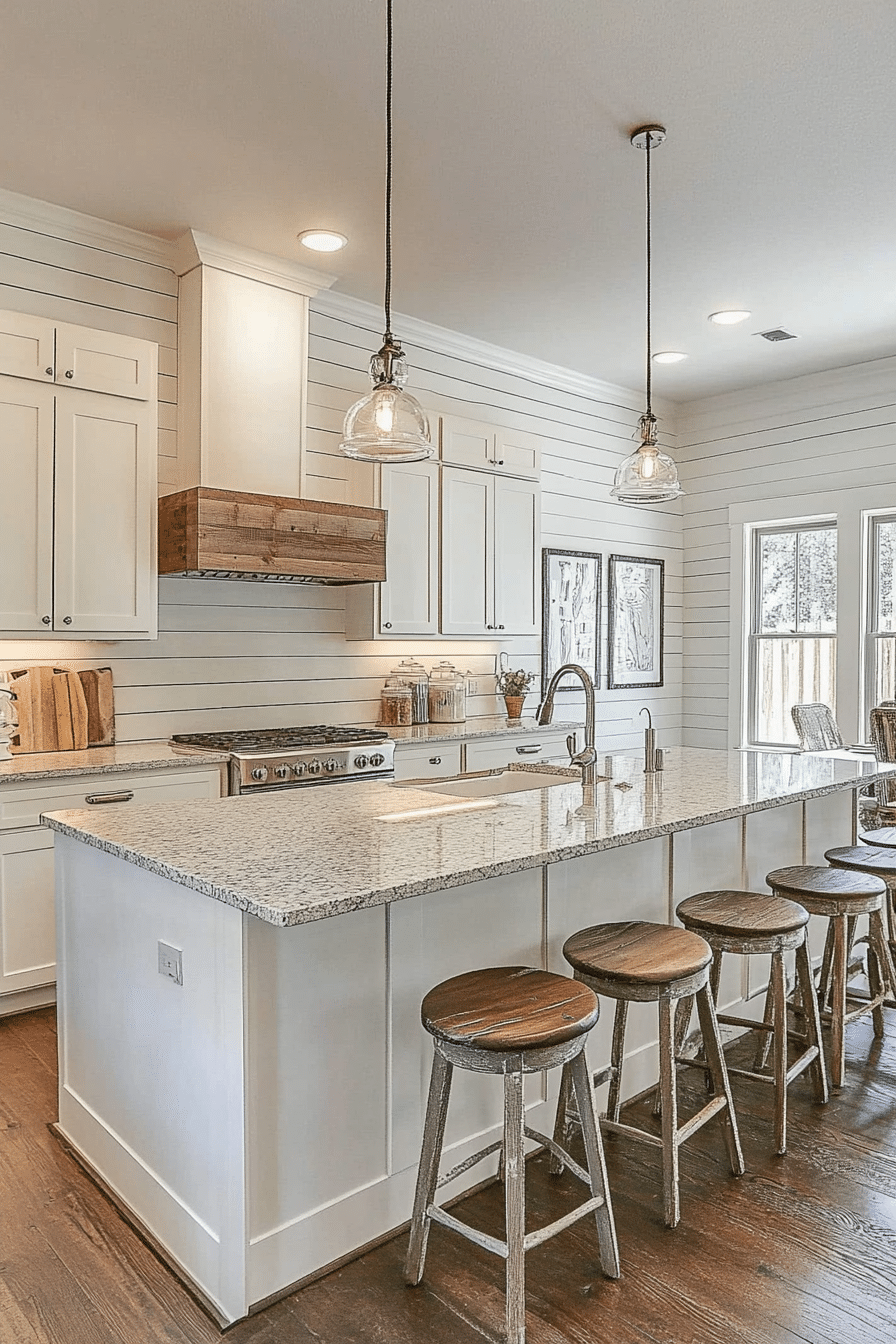 1. Classic White Shaker Panels (Kitchen Wall Decor Ideas) - Kitchen Wall Decor Ideas