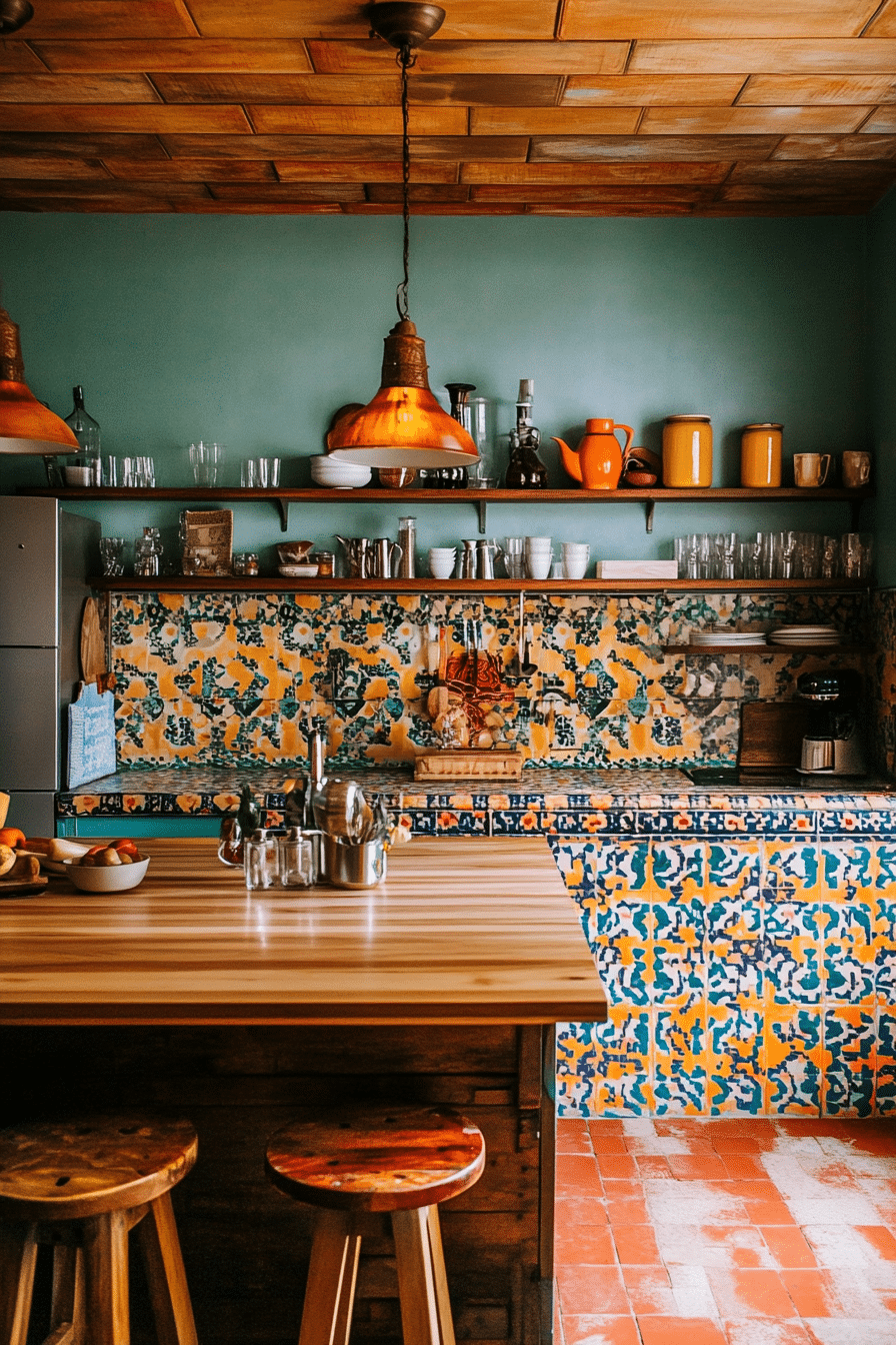 3. Vibrant Tile Backsplashes (Kitchen Wall Decor Ideas) - Kitchen Wall Decor Ideas