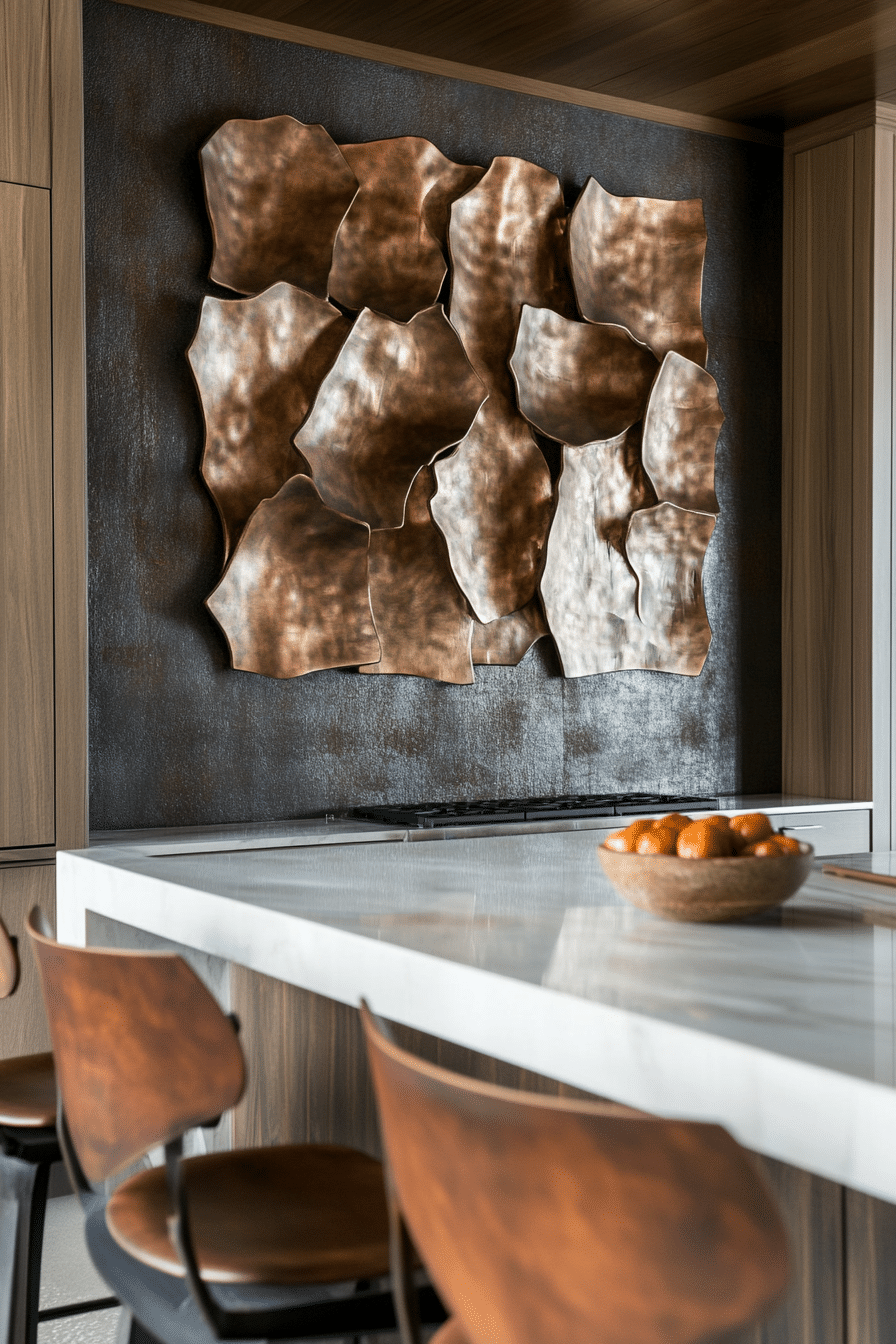 6. Sculptural Wall Art (Kitchen Wall Decor Ideas) - Kitchen Wall Decor Ideas