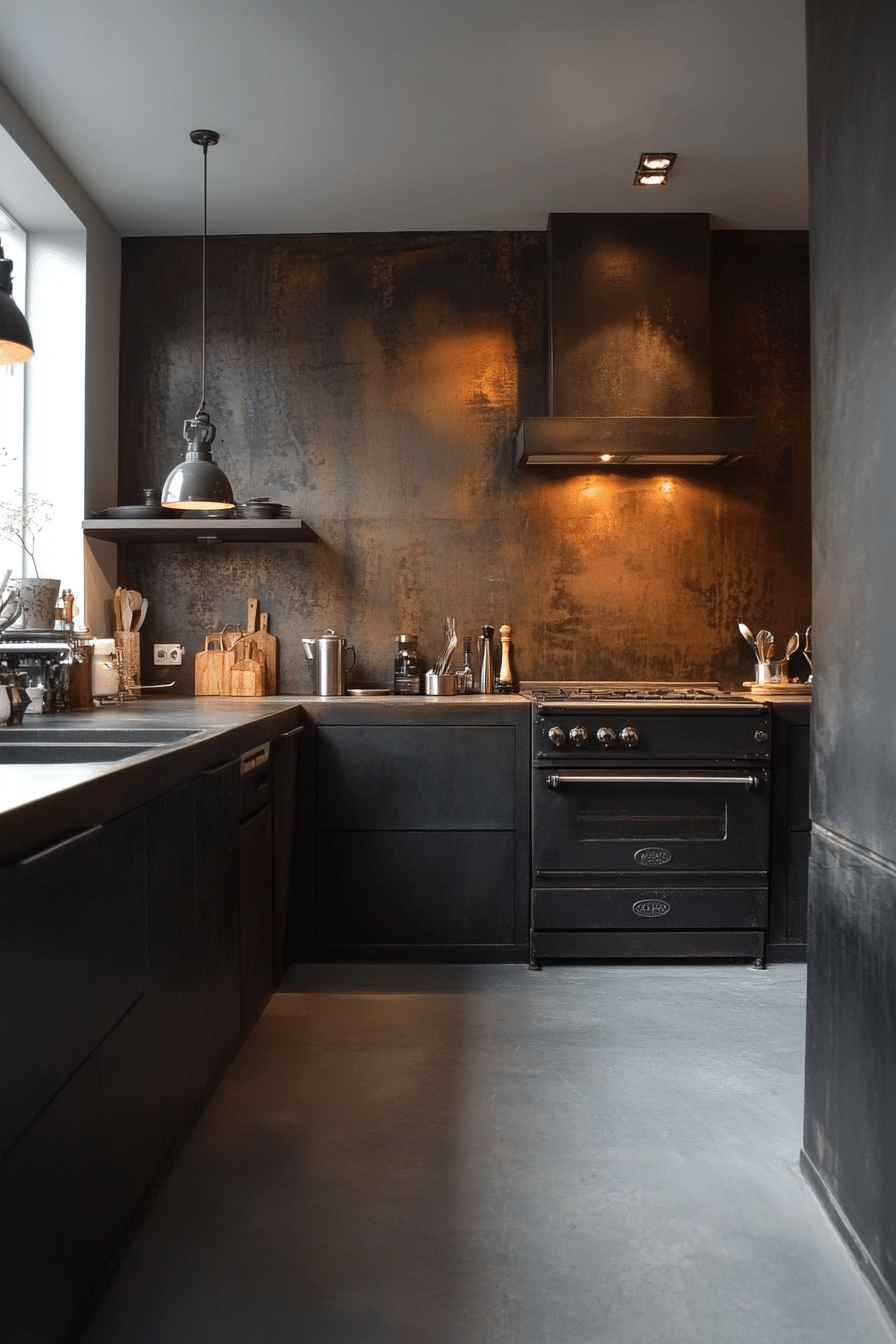 9. Industrial Steel Accents (Kitchen Wall Decor Ideas) - Kitchen Wall Decor Ideas