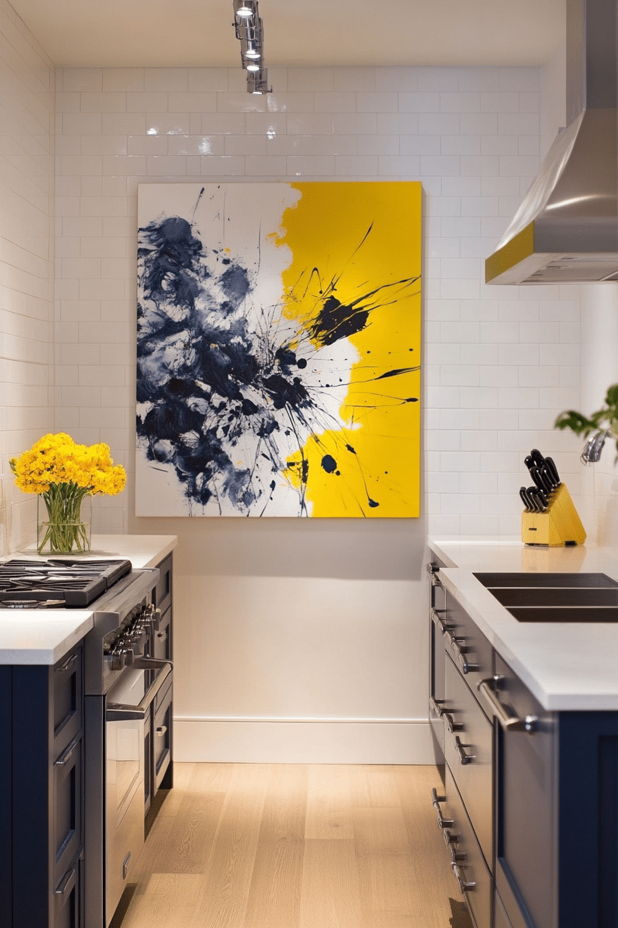 12. Contemporary Abstract Art (Kitchen Wall Decor Ideas) - Kitchen Wall Decor Ideas