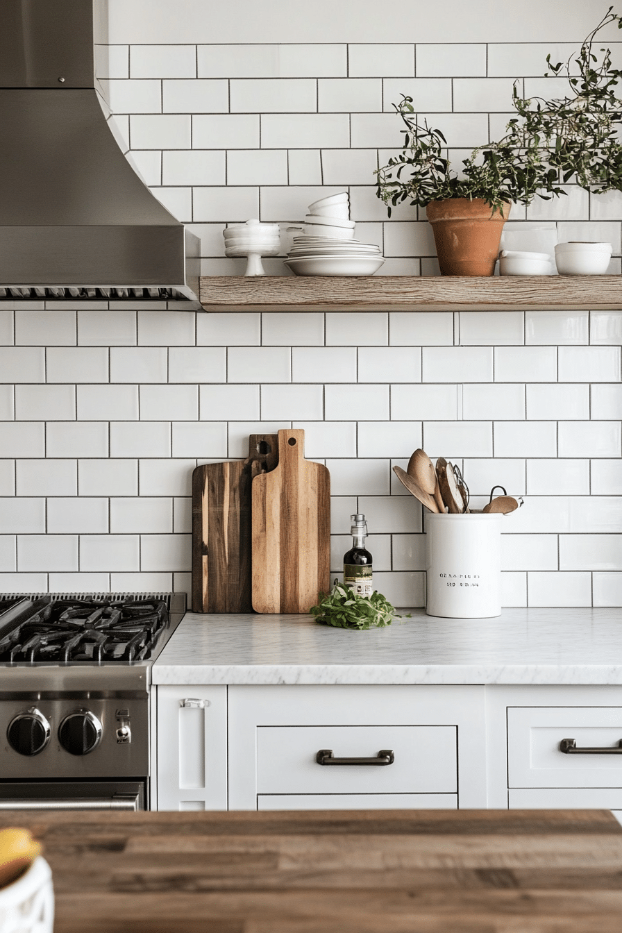 21. White Subway Tiles (Kitchen Wall Decor Ideas) - Kitchen Wall Decor Ideas