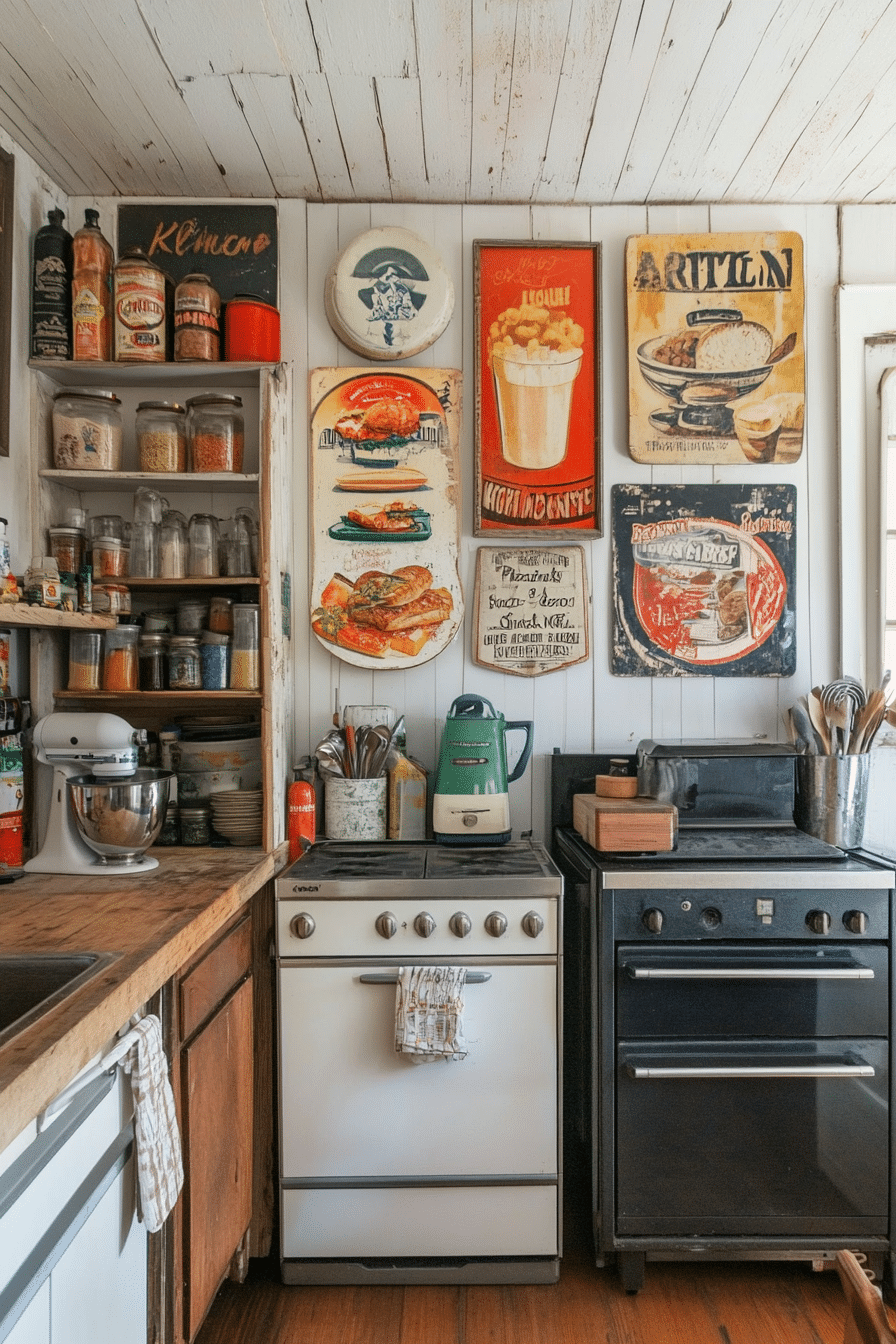 27. Retro Tin Signs (Kitchen Wall Decor Ideas) - Kitchen Wall Decor Ideas