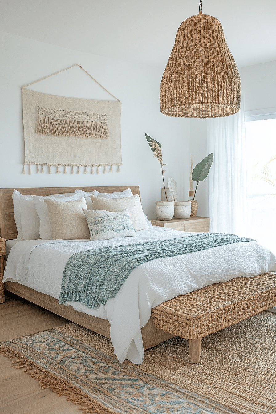 10. Coastal Boho (Beach Bedroom Ideas) - Beach Bedroom Ideas