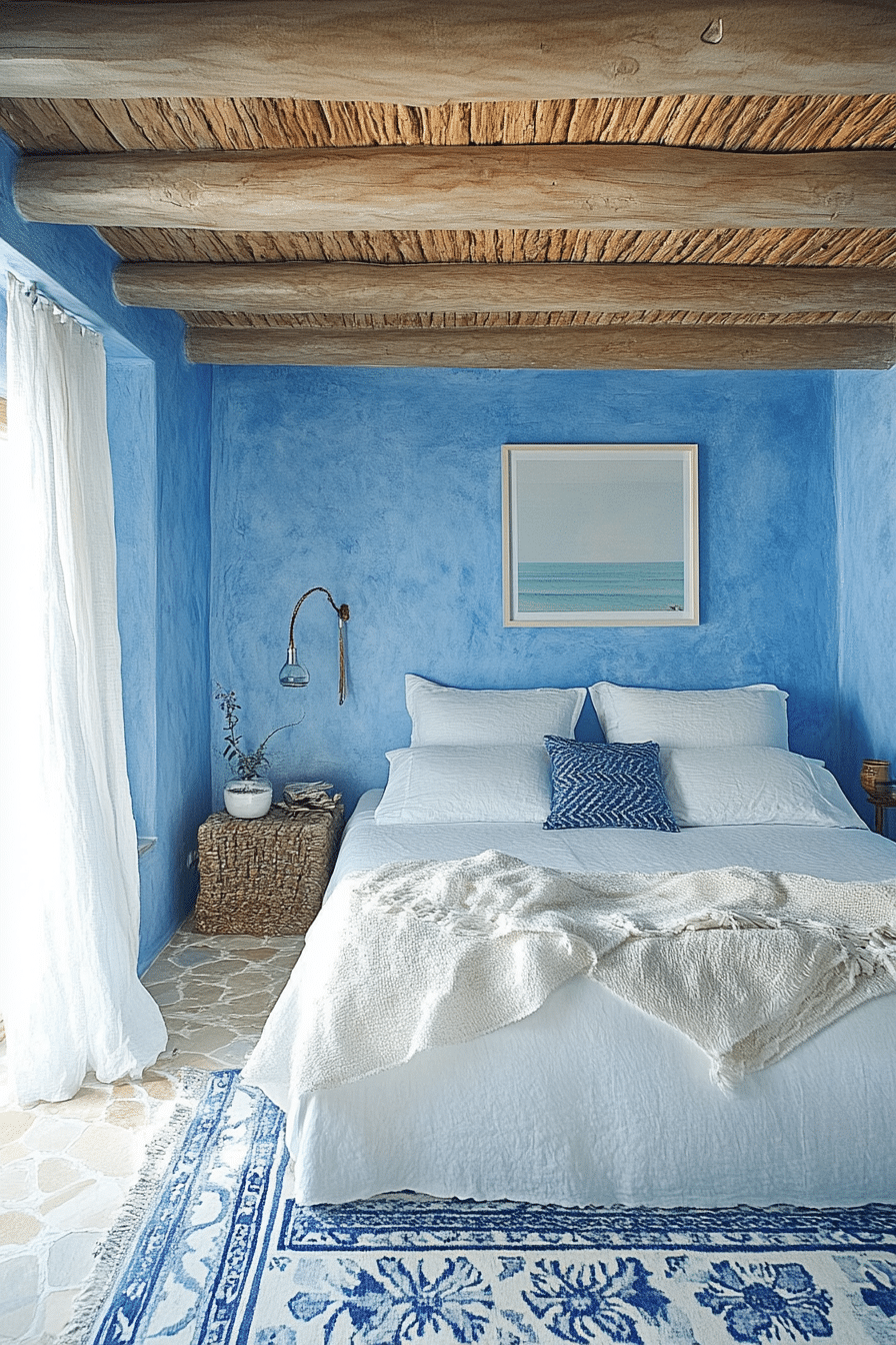 17. Mediterranean Shores (Beach Bedroom Ideas) - Beach Bedroom Ideas