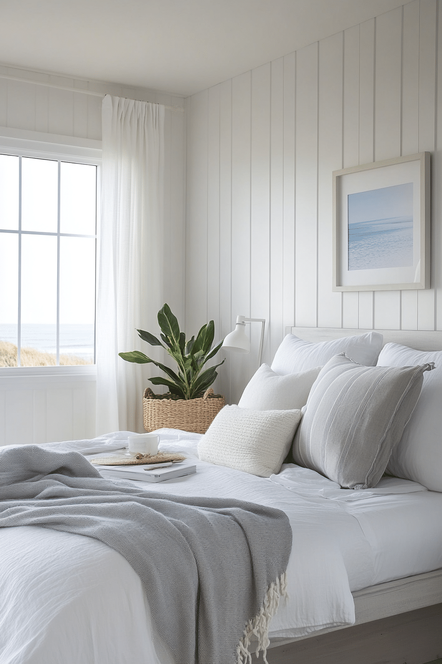 23. Minimalist Beach Living (Beach Bedroom Ideas) - Beach Bedroom Ideas