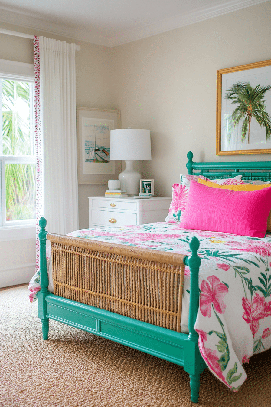 26. Tropical Retreat (Beach Bedroom Ideas) - Beach Bedroom Ideas