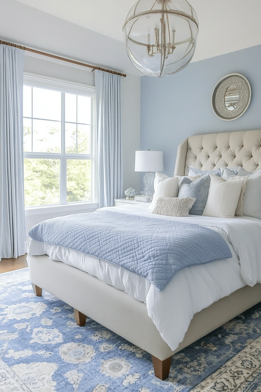 16. Dusty Blue Scandinavian Simplicity (Dusty Blue Bedroom Ideas) - Dusty Blue Bedroom Ideas