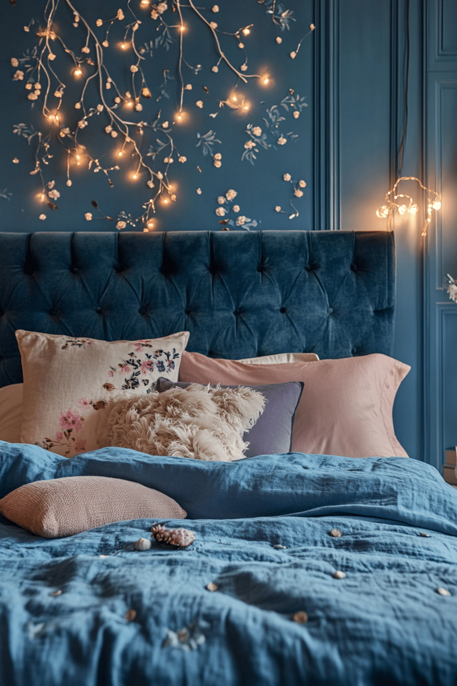25. Whimsical Dusty Blue Wonderland (Dusty Blue Bedroom Ideas) - Dusty Blue Bedroom Ideas