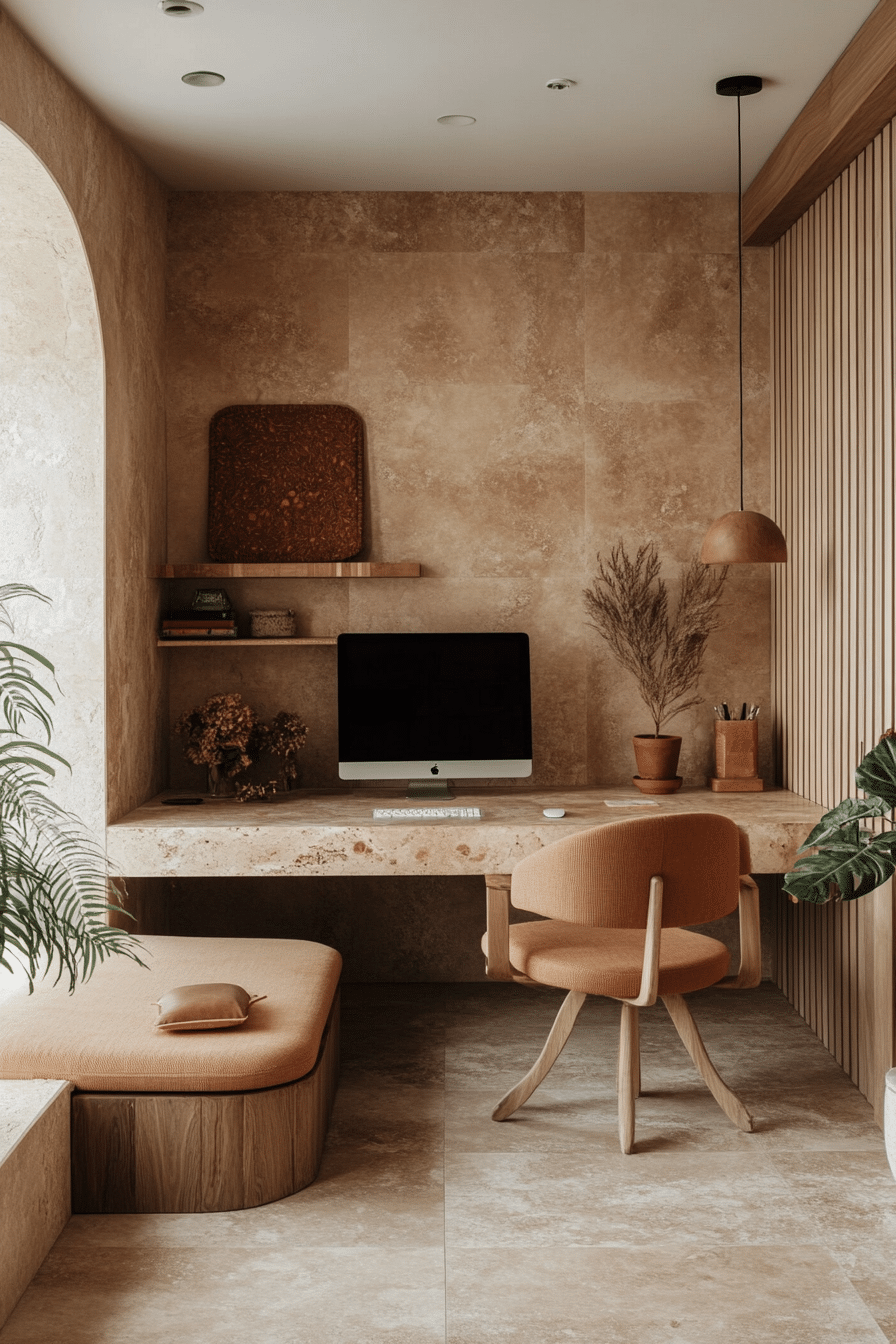 18. Modern Organic Office (Lounge Office Room Ideas) - Lounge Office Room Ideas
