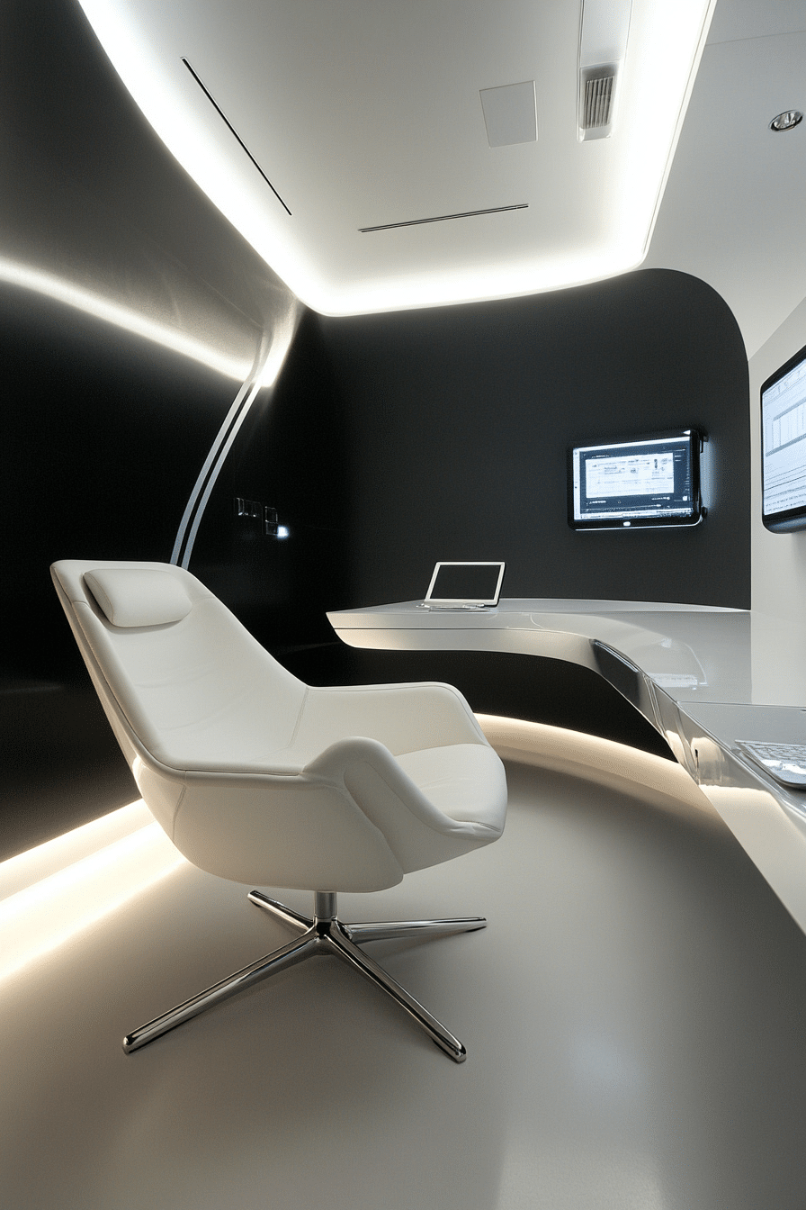 19. High-Tech Smart Office (Lounge Office Room Ideas) - Lounge Office Room Ideas