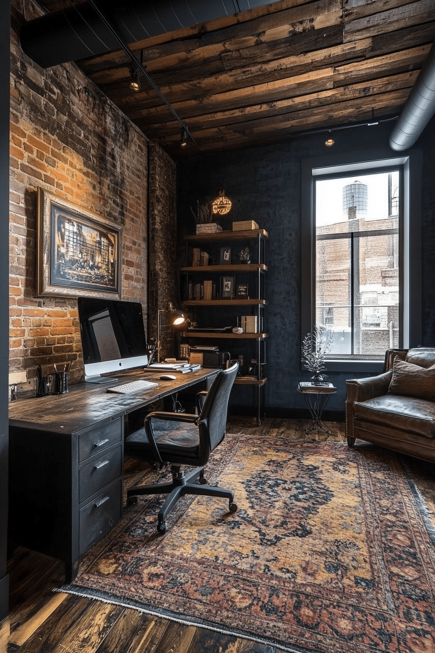 21. Urban Loft Office (Lounge Office Room Ideas) - Lounge Office Room Ideas