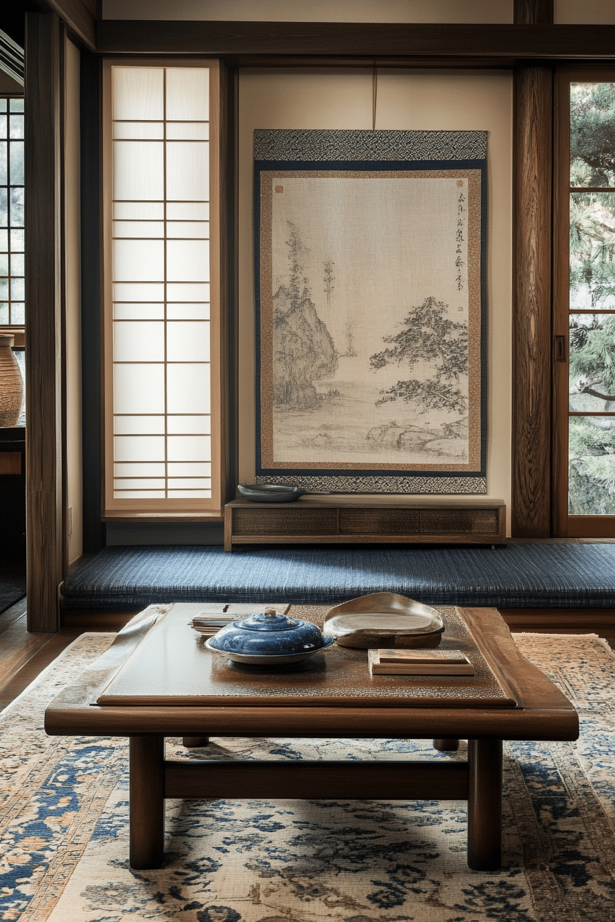 11. Fusuma Wall Design (Japanese Living Room Ideas) - Japanese Living Room Ideas