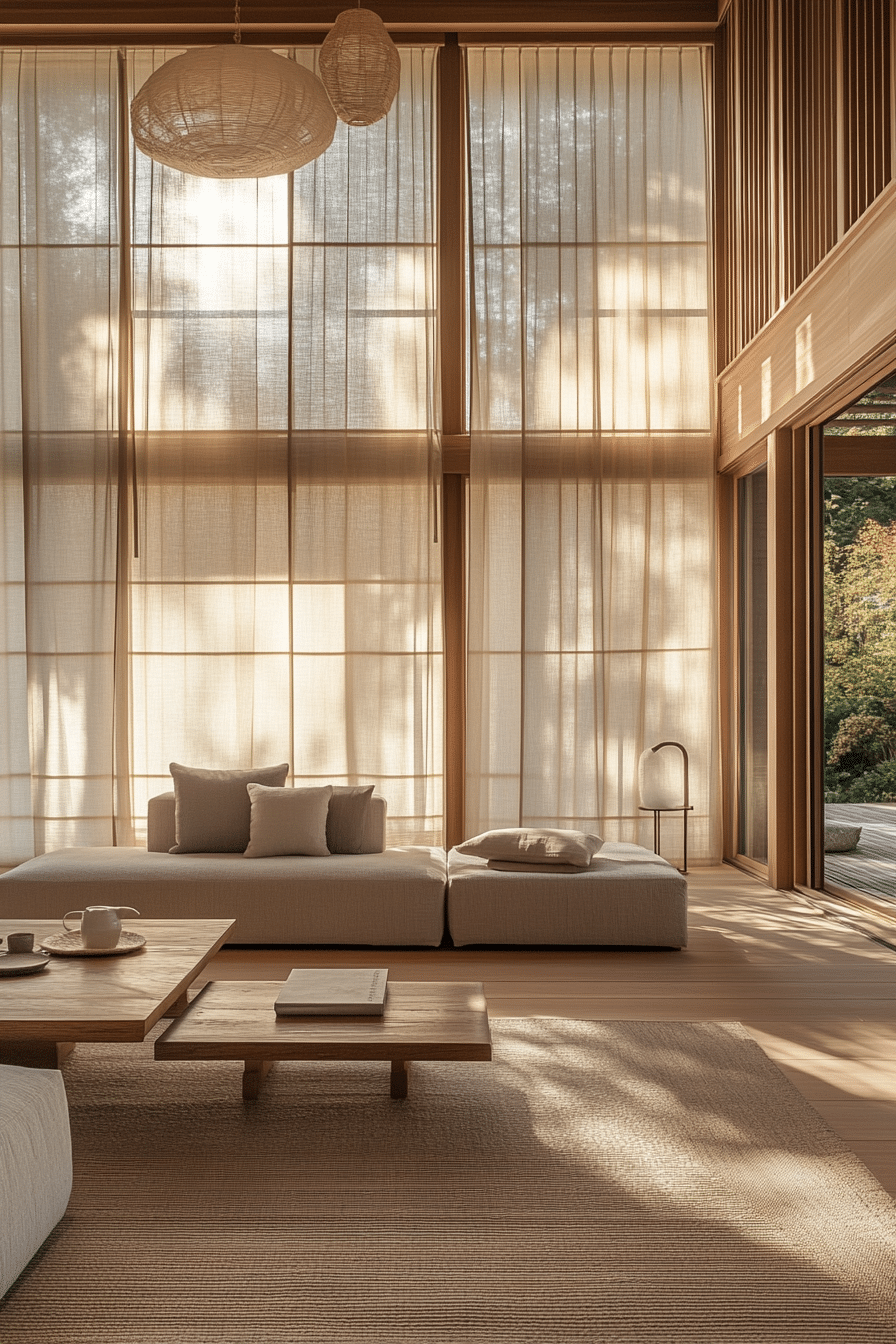16. Natural Light Haven (Japanese Living Room Ideas) - Japanese Living Room Ideas