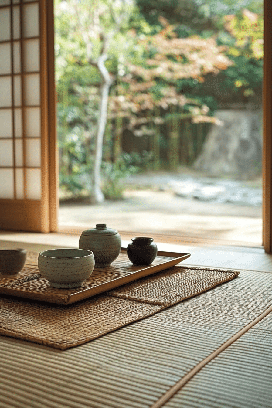 20. Tea Room Inspired Living (Japanese Living Room Ideas) - Japanese Living Room Ideas