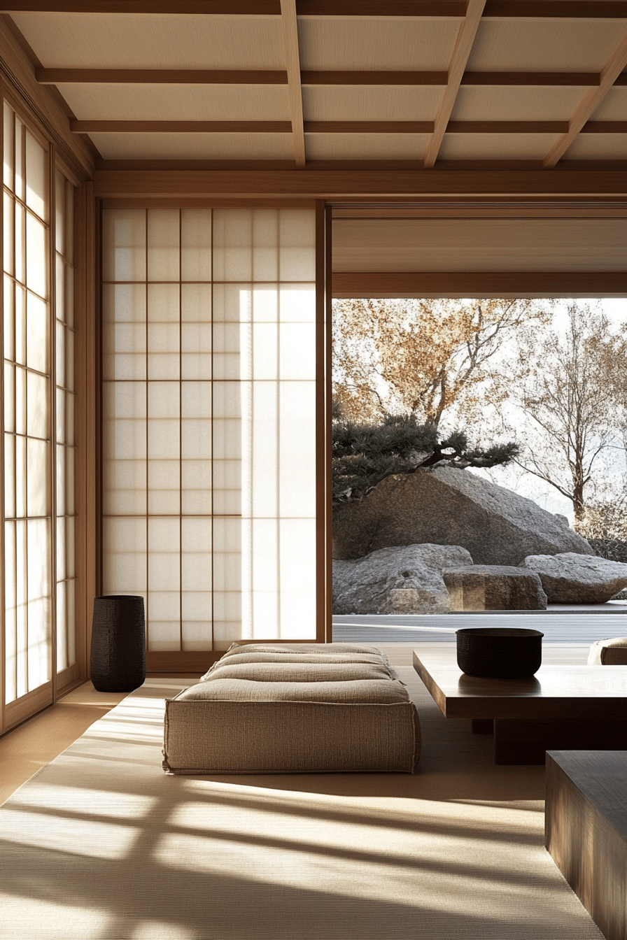 22. Shoji Screen Privacy (Japanese Living Room Ideas) - Japanese Living Room Ideas