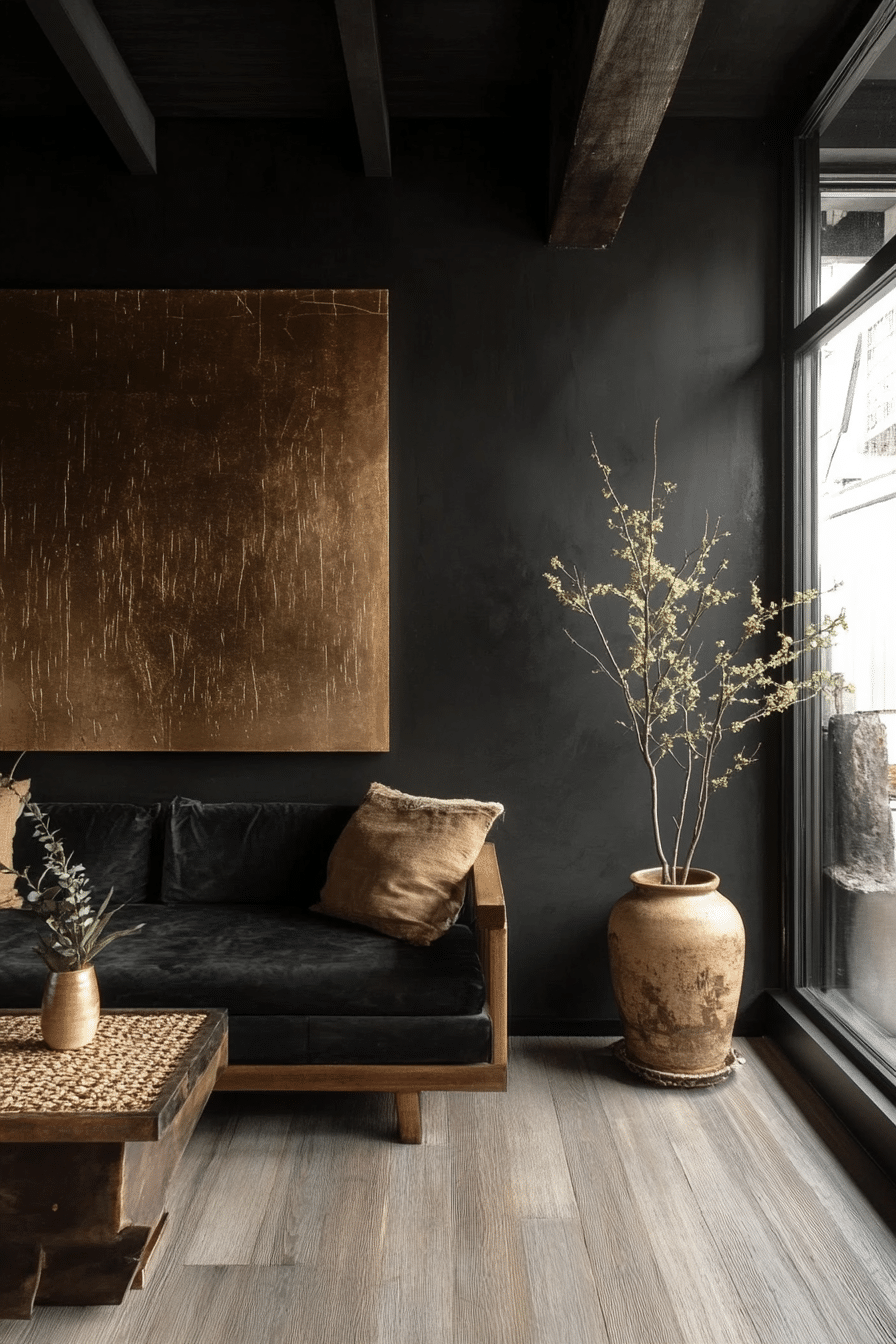 26. Modern Kintsugi Influence (Japanese Living Room Ideas) - Japanese Living Room Ideas