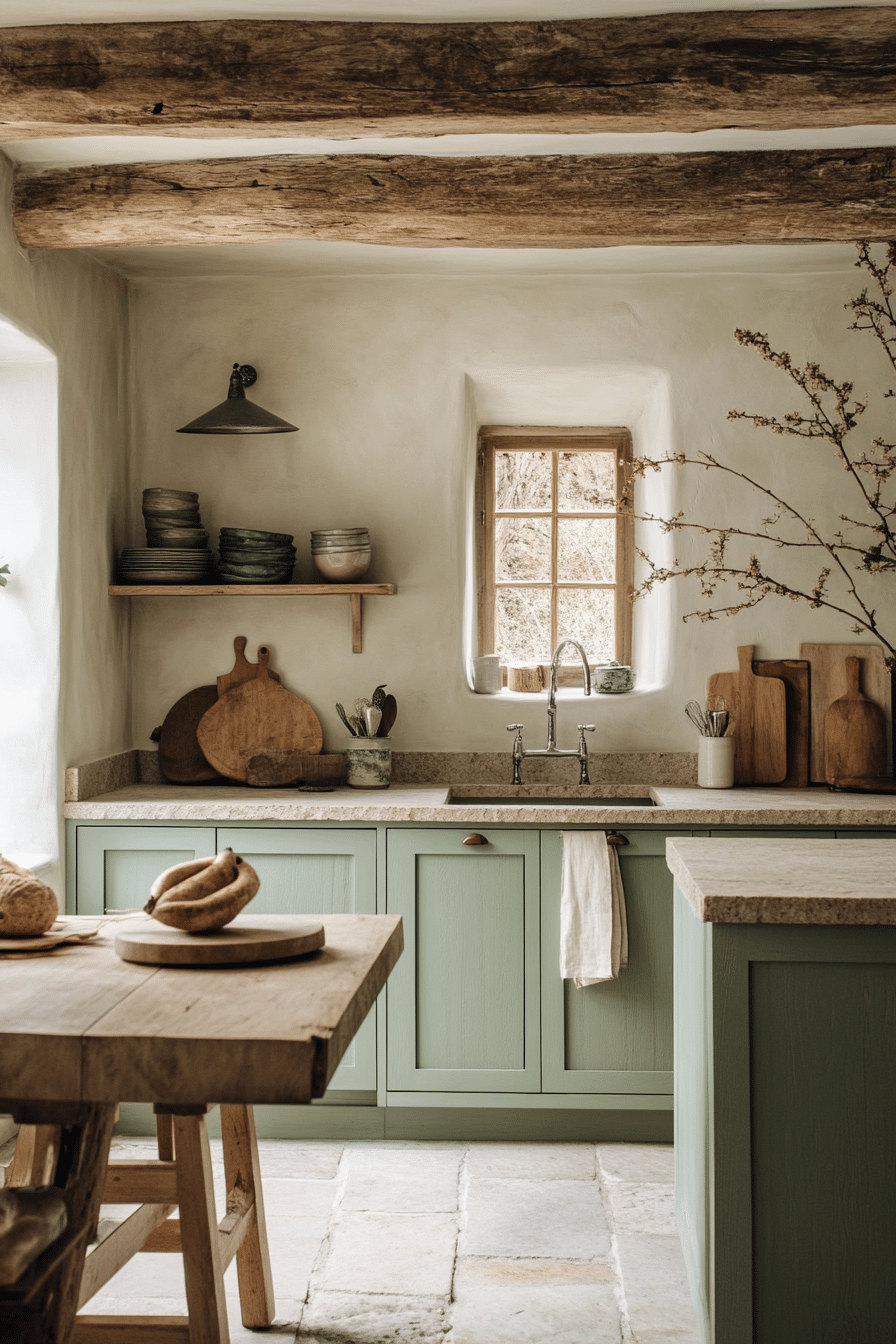 3. Earthy Harmony (Minimal Kitchen Ideas) - Minimal Kitchen Ideas