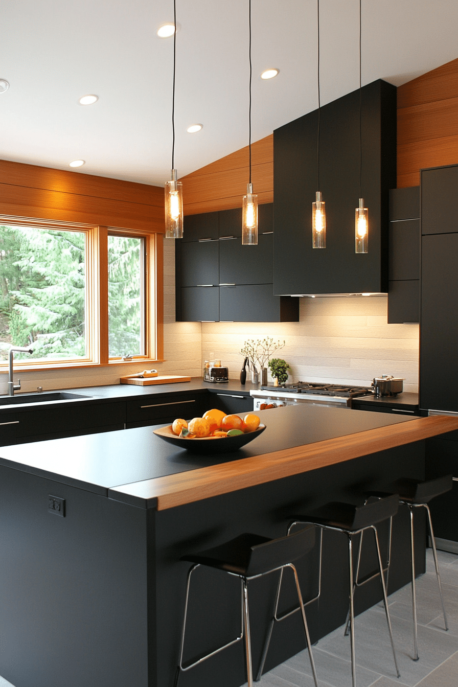 9. Matte Black Modernism (Minimal Kitchen Ideas) - Minimal Kitchen Ideas