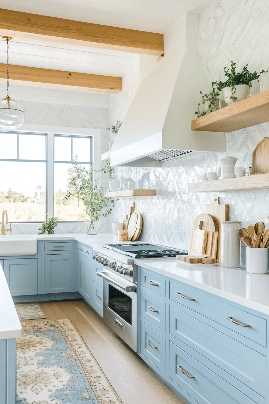 10. Cloudy Sky Hues (Minimal Kitchen Ideas) - Minimal Kitchen Ideas