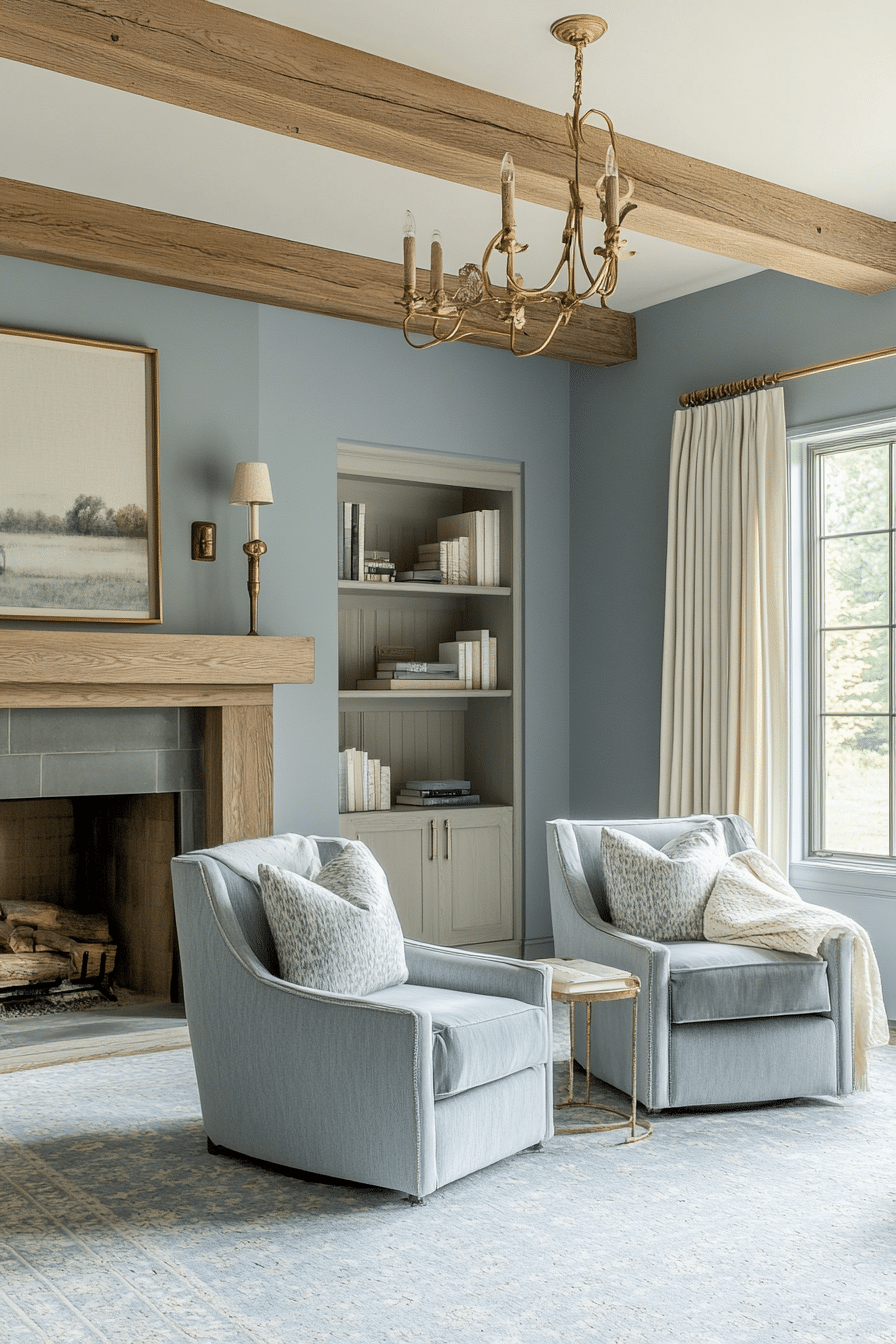 27. Hygge-Inspired Comfort (Light Blue Living Room Ideas) - Light Blue Living Room Ideas