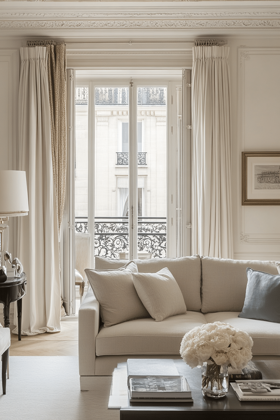 18. Classic Parisian Chic (Living Room Ideas) - Living Room Ideas