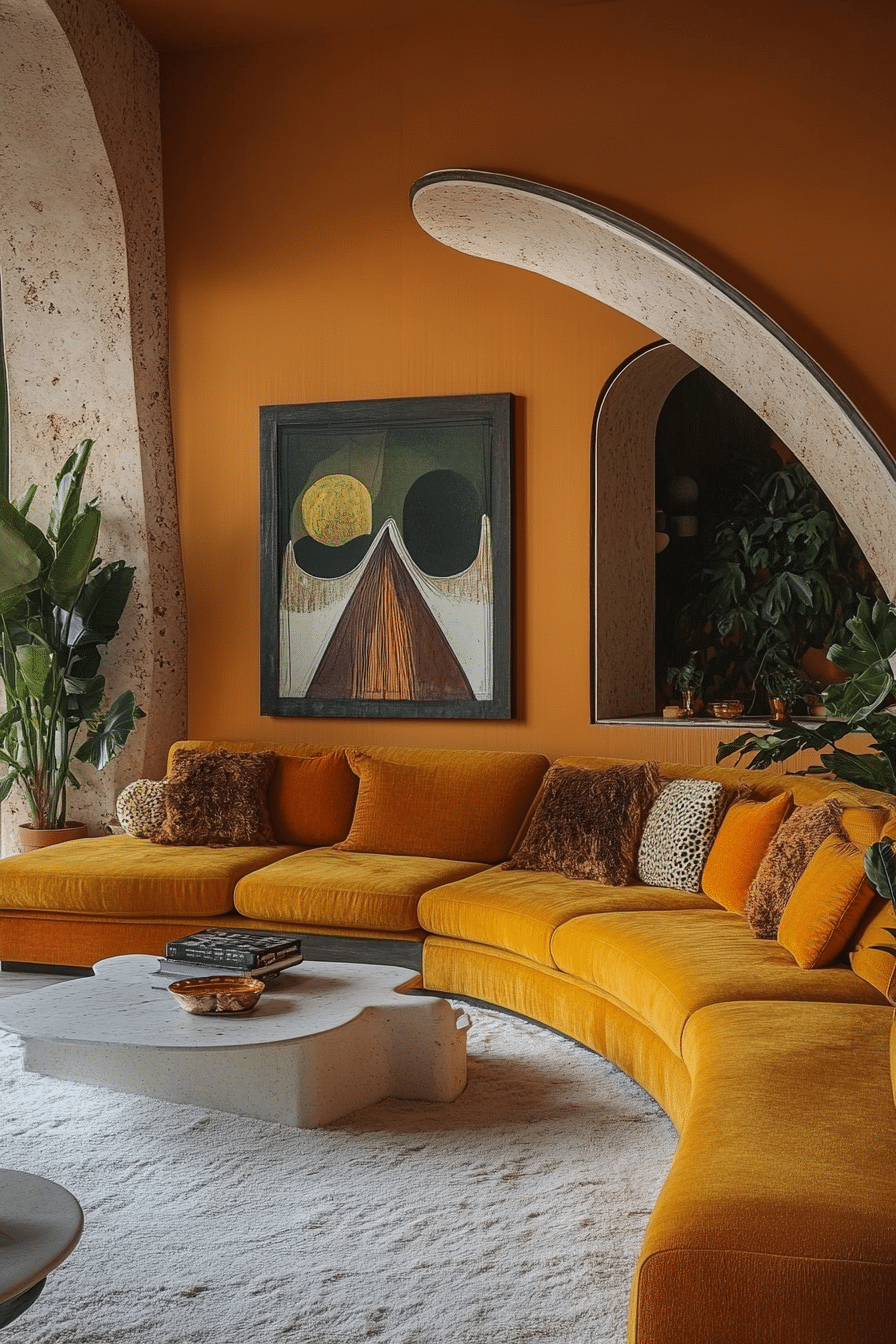 21. Retro 70s Vibes (Living Room Ideas) - Living Room Ideas