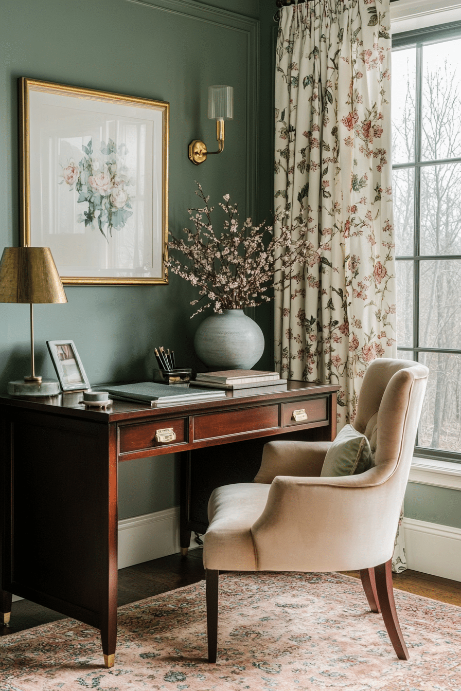 5. Timeless Elegance (Home Office Ideas For Her) - Home Office Ideas For Her
