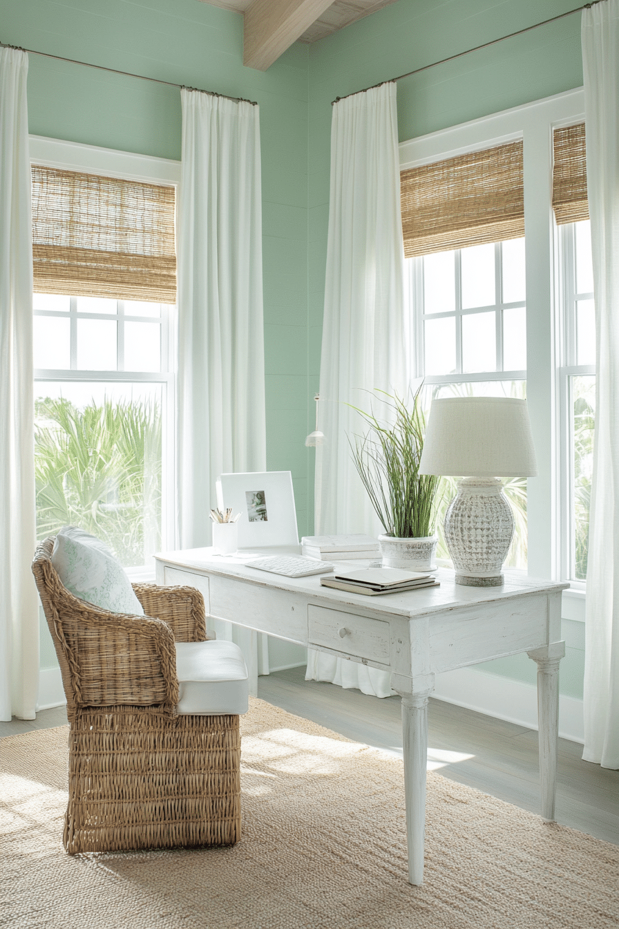 6. Coastal Breeze (Home Office Ideas For Her) - Home Office Ideas For Her