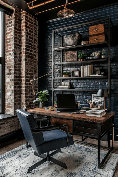 9. Industrial Edge (Home Office Ideas For Her) - Home Office Ideas For Her