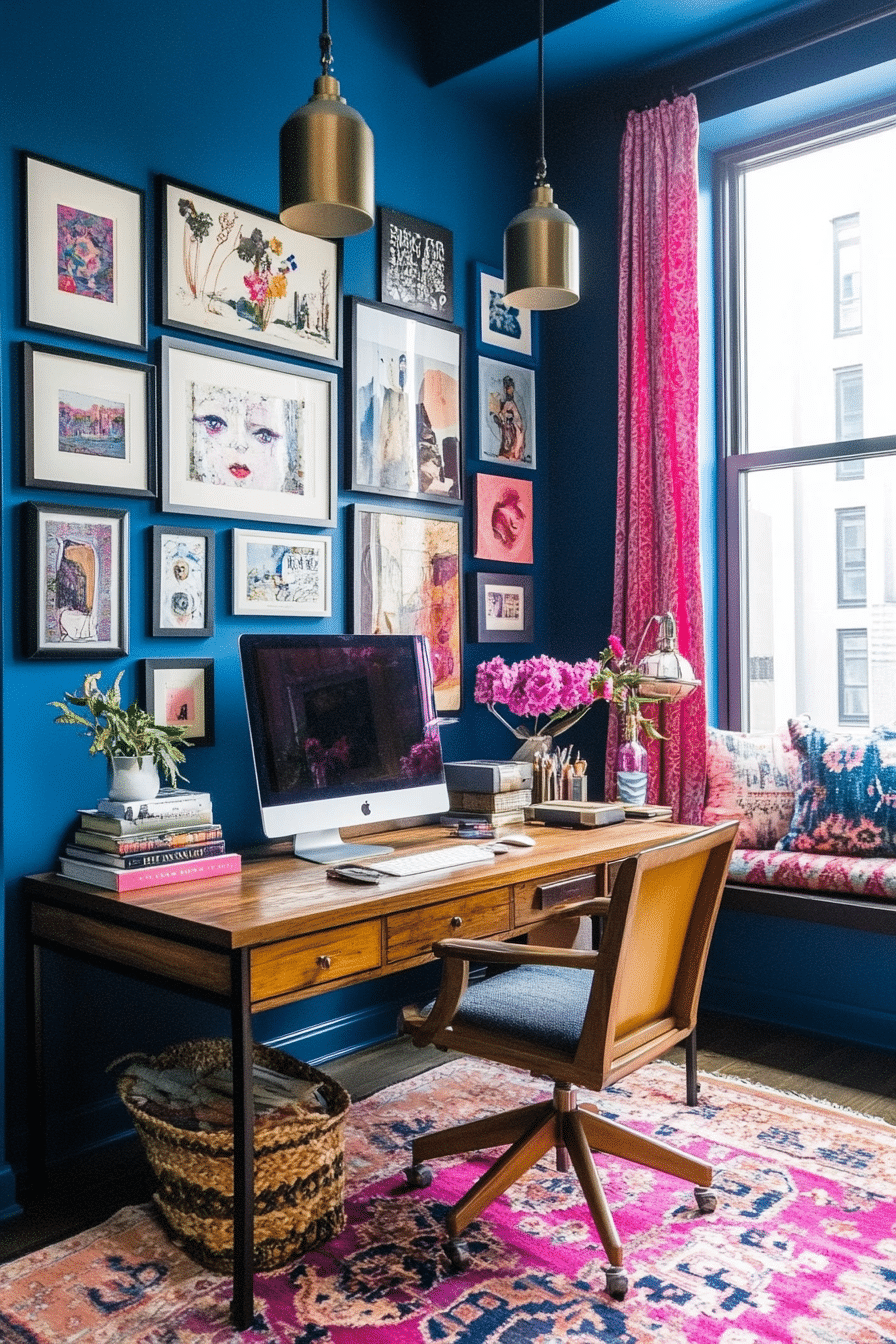 11. Artistic Escape (Home Office Ideas For Her) - Home Office Ideas For Her