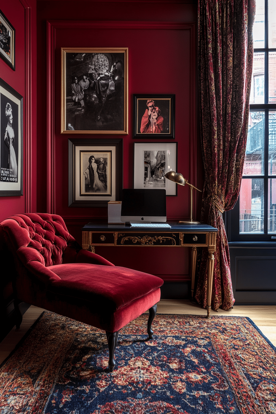 13. Vintage Glamour (Home Office Ideas For Her) - Home Office Ideas For Her