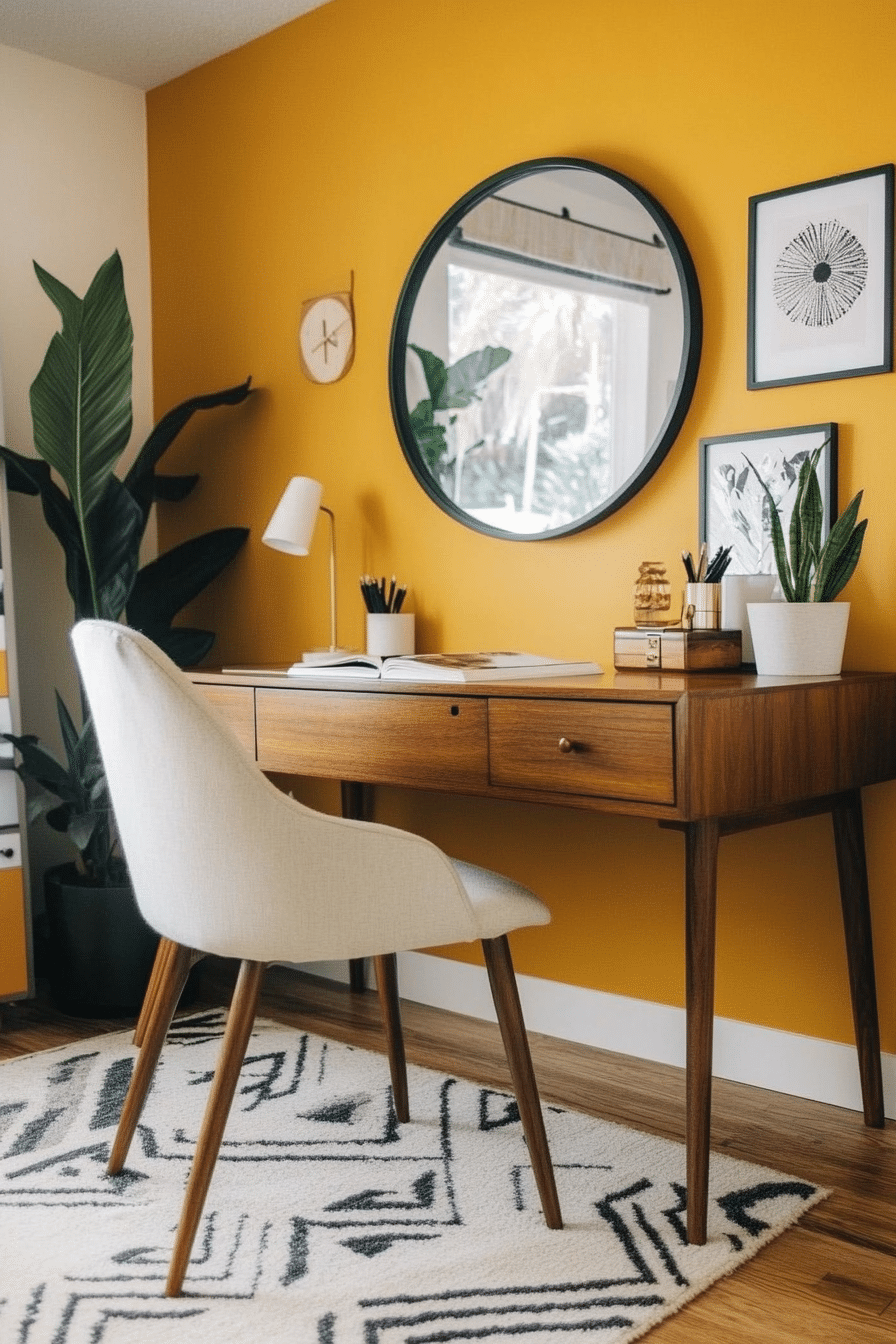 20. Mid-Century Modern (Home Office Ideas For Her) - Home Office Ideas For Her