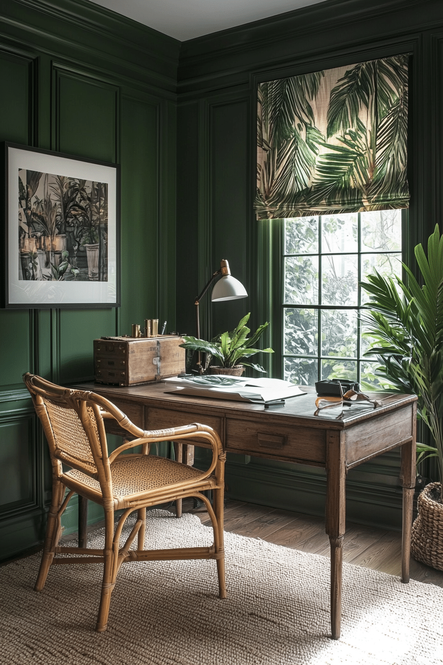 24. Tropical Retreat (Home Office Ideas For Her) - Home Office Ideas For Her